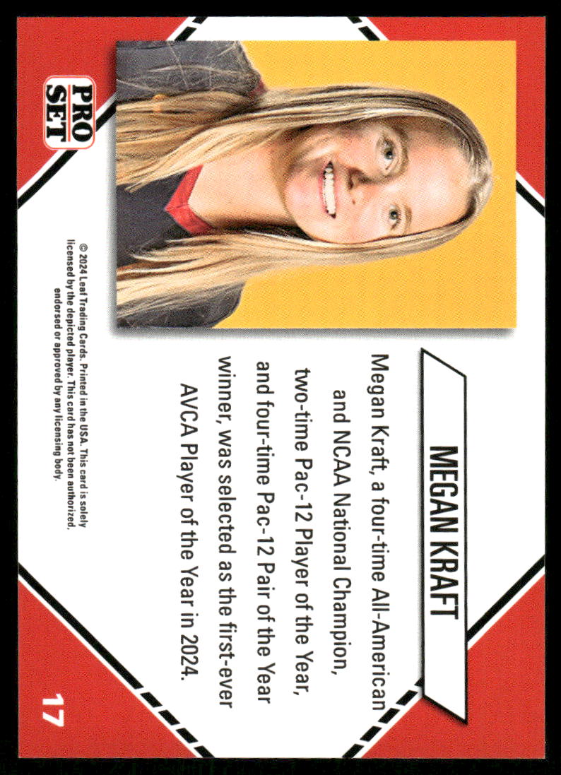 2024 Leaf Beach Volleyball Megan Kraft #17 Volleyball