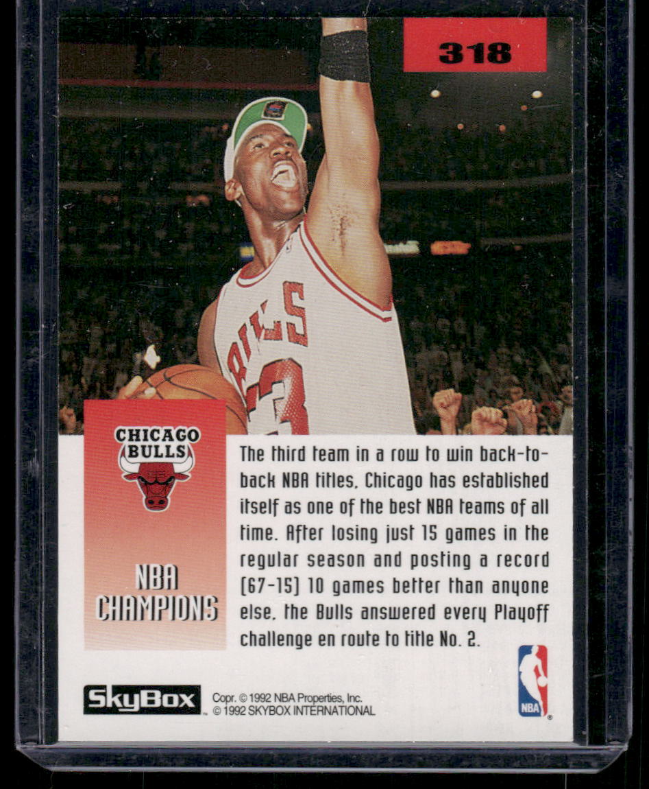 1992 SkyBox #318 NBA Finals Bulls Basketball