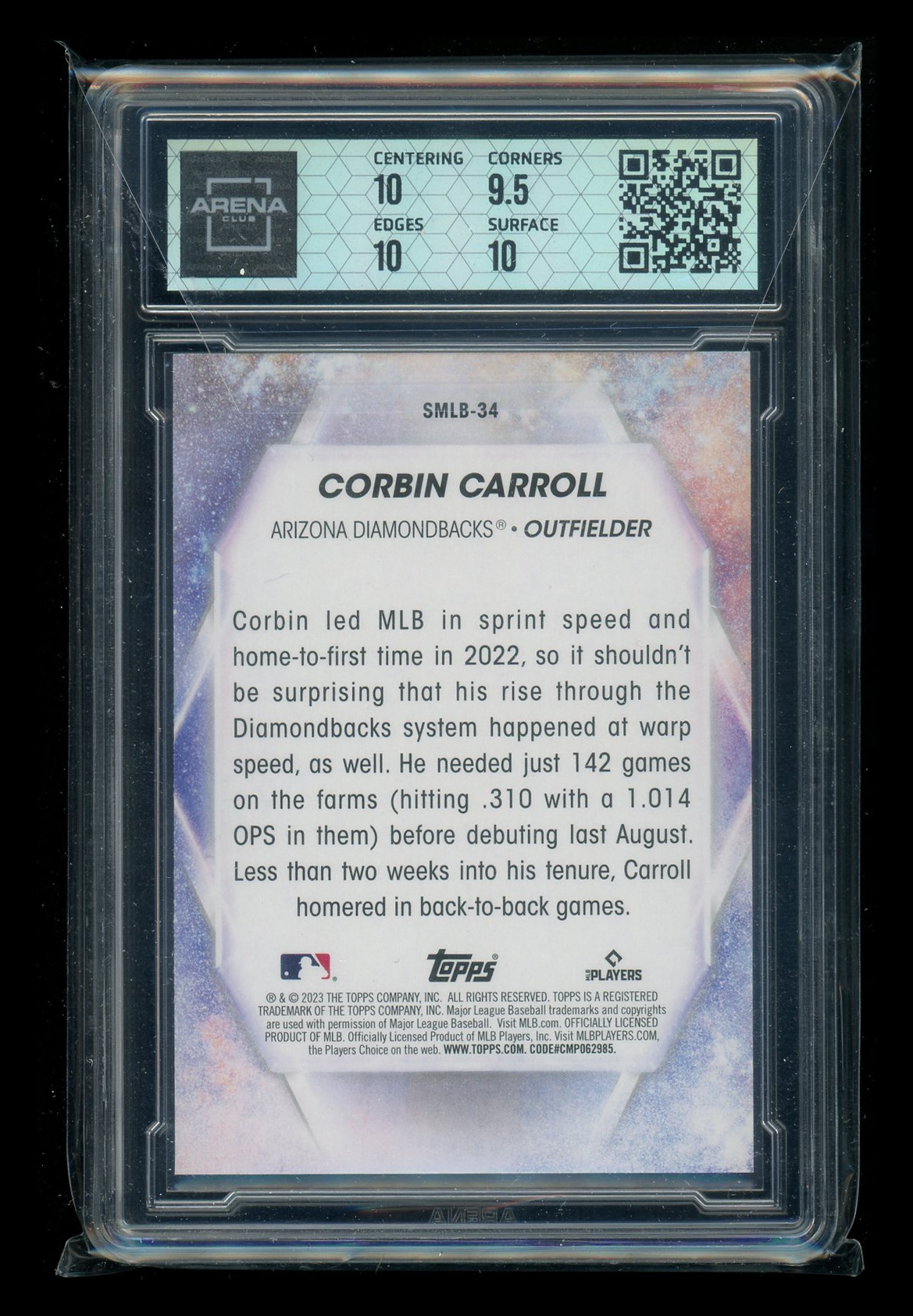 2023 Topps Stars of MLB Corbin Carroll #SMLB-34 RC Baseball Arena Club 10