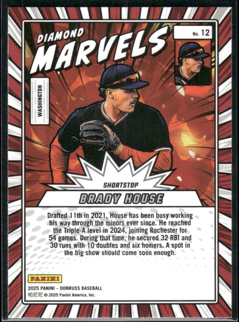 2025 Donruss Brady House #12 Marvels Baseball