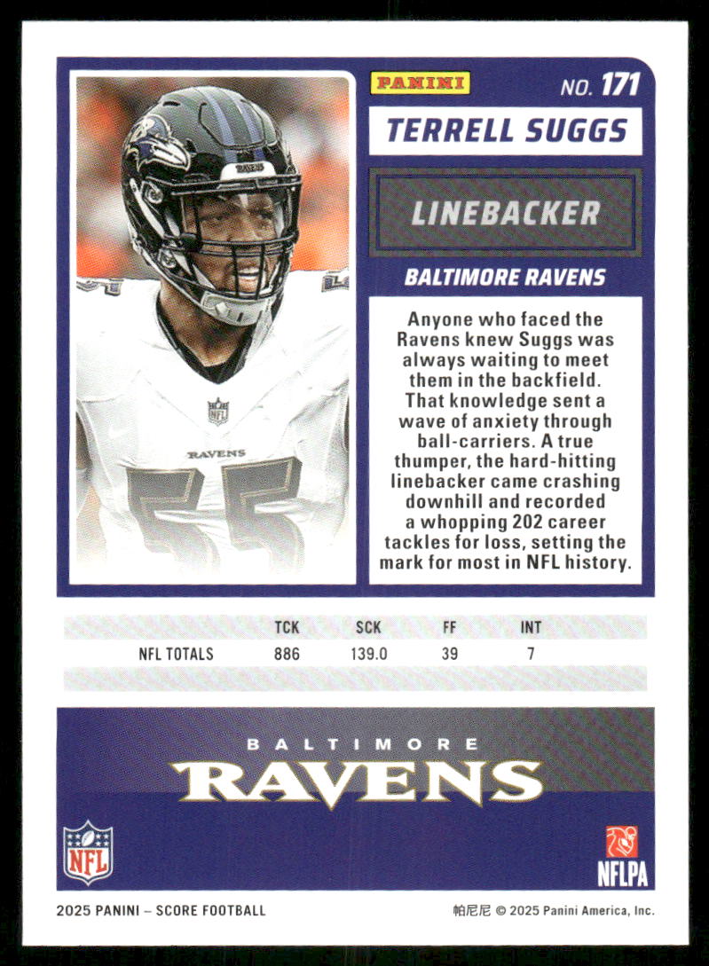 2025 Score A Treat Terrell Suggs #171 Football