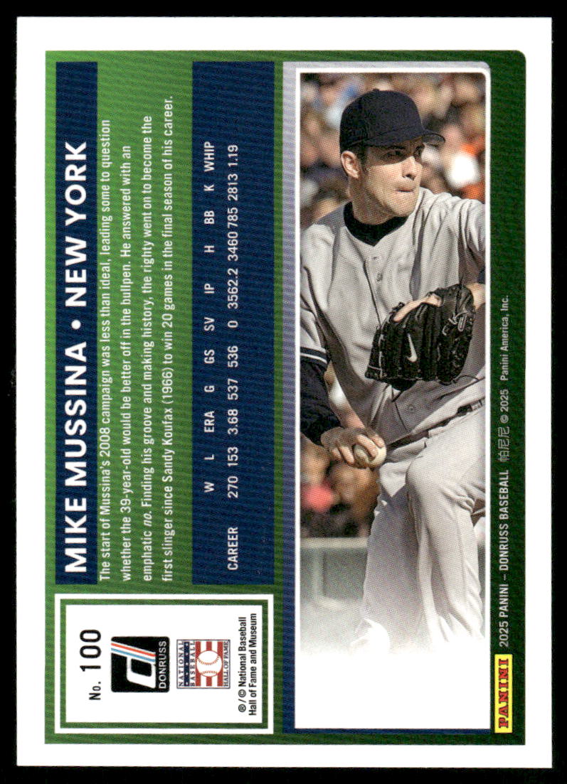 2025 Donruss Mike Mussina #100 Baseball