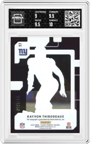 2022 Clearly Donruss Kayvon Thibodeaux #95 Rated Rookies Auto Purple 134/175