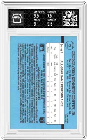 1991 Donruss Ken Griffey Jr #49 Baseball Arena Club 8