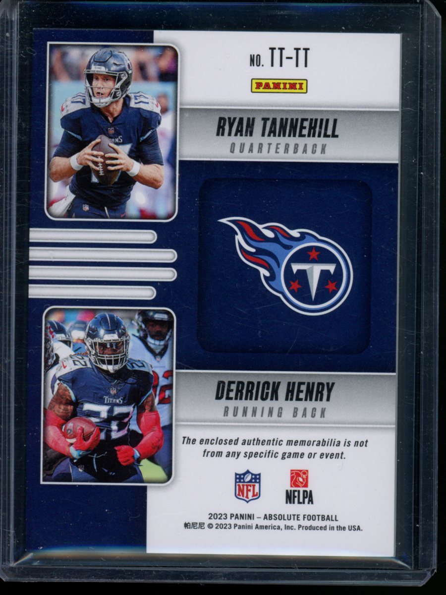 2023 Panini Absolute Football Tannehill Derrick Henry #TT-TT 59/199 Jersey Patch