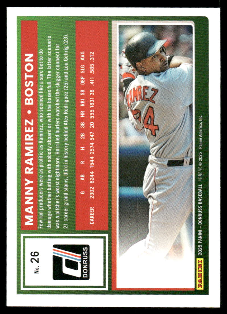 2025 Donruss Manny Ramirez #26 Baseball