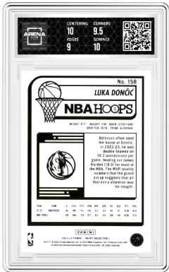 2023-24 Panini NBA Hoops Winter Luka Dončić #158 Basketball Arena Club 9.5
