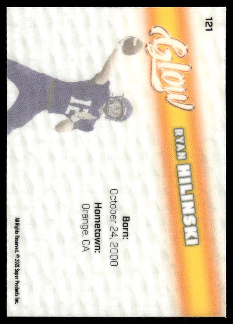 2000 Sage Hit Glow Ryan Hilinski #121 Football