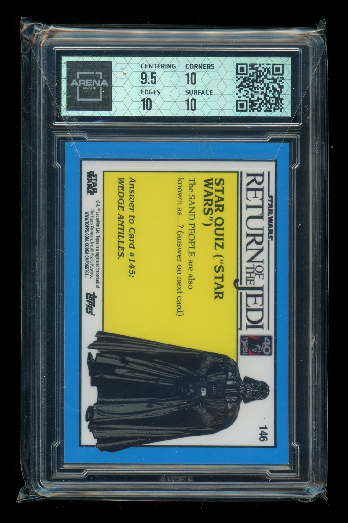 2023 Topps Star Wars Return of the Jedi R2-D2 Blue Shaphire #146 Arena Club 10