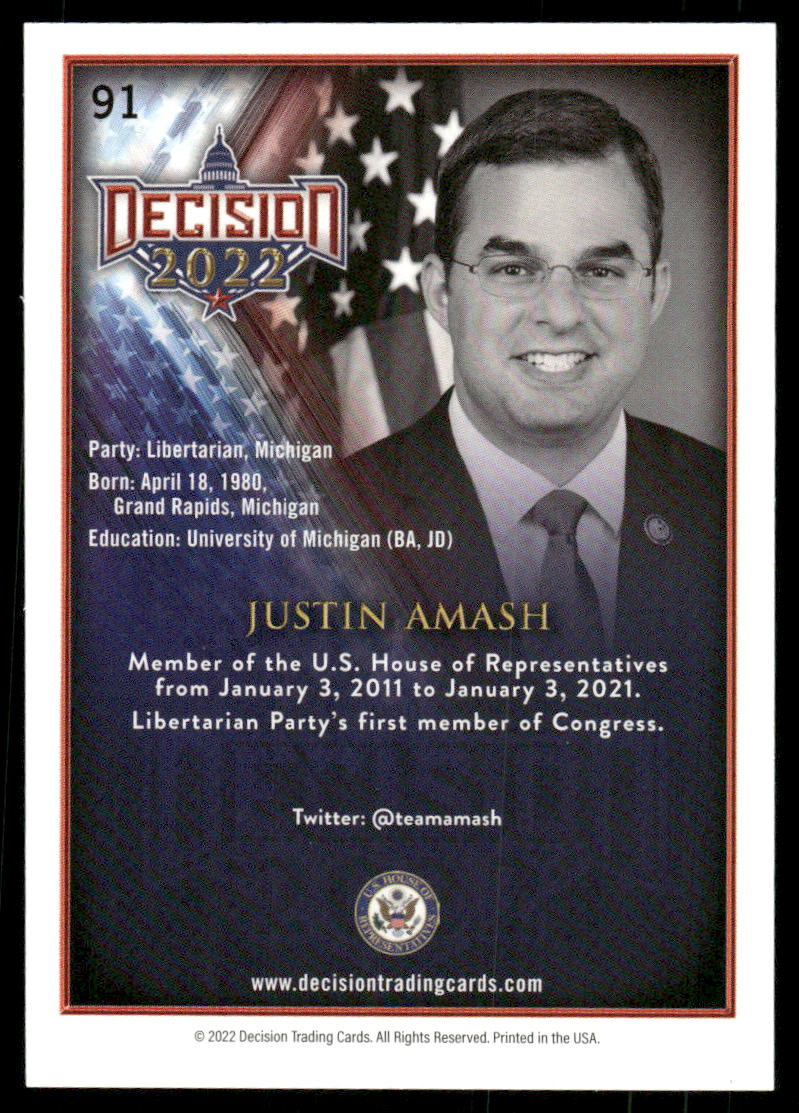 2022 Decision Justin Amash #91