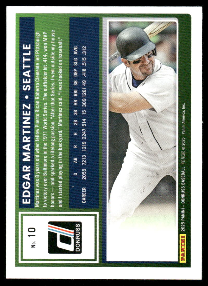 2025 Donruss Edgar Martinez #10 Baseball