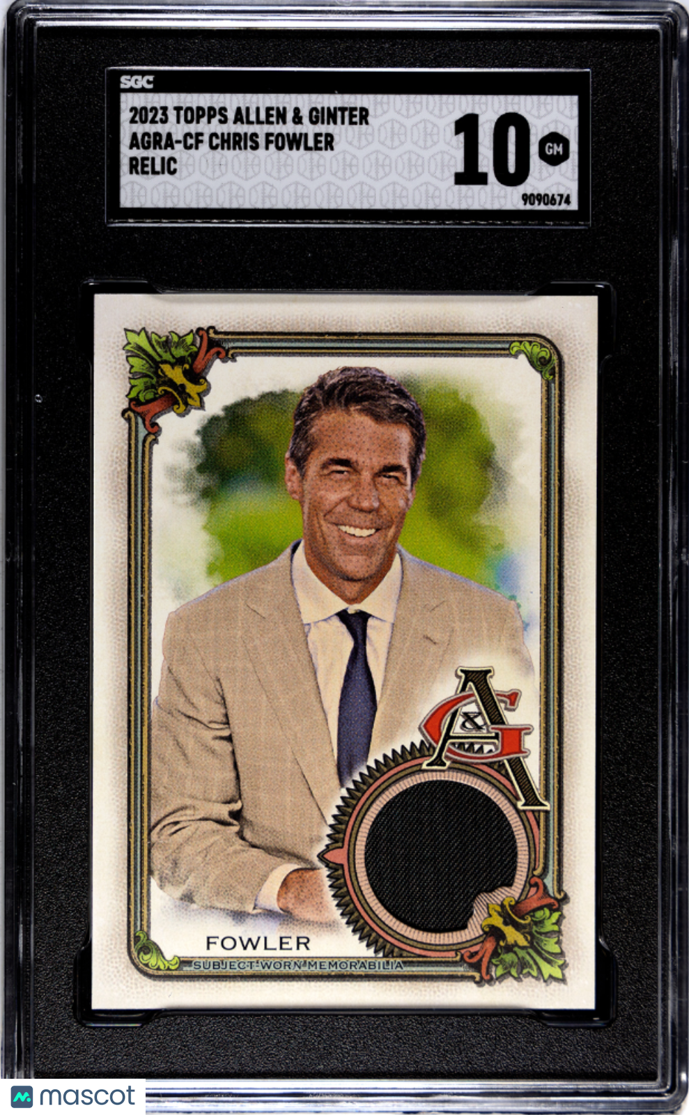 2023 Topps Allen & Ginter Chris Fowler #AGRA-CF Relic Baseball SGC 10