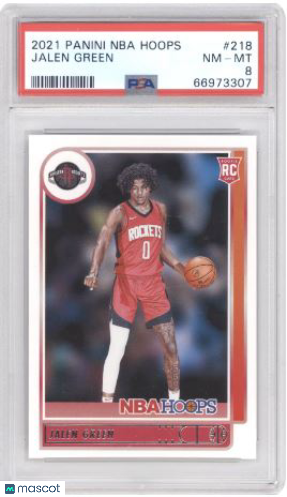 2021 Panini NBA Hoops Jalen Green #218 Basketball PSA 8