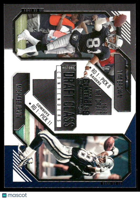 2025 Panini Contenders Draft Class Michael Irvin Tim Brown #No. 10 Football
