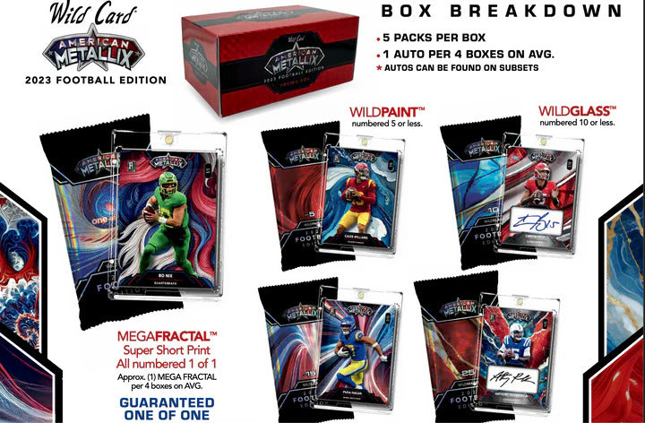 2023 American Metallix Promo Deck Boxes Wild Card SEALED