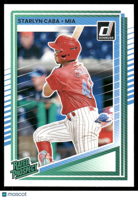 2025 Donruss Rated Prospect Starlyn Caba #197 Rated Prospect Baseball