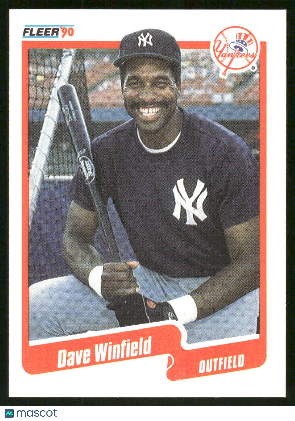 1990 Fleer Dave Winfield #458 Baseball
