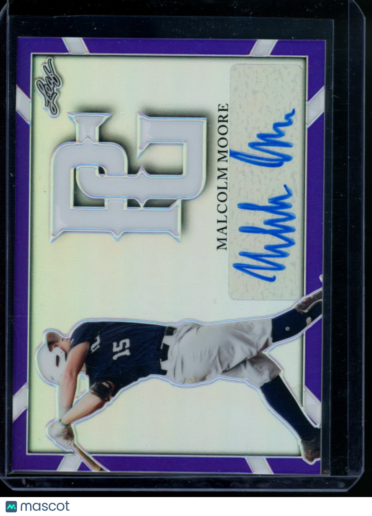 2021 Leaf Perfect Game National Showcase Malcolm Moore #BA-NMM2 8/10 Autograph