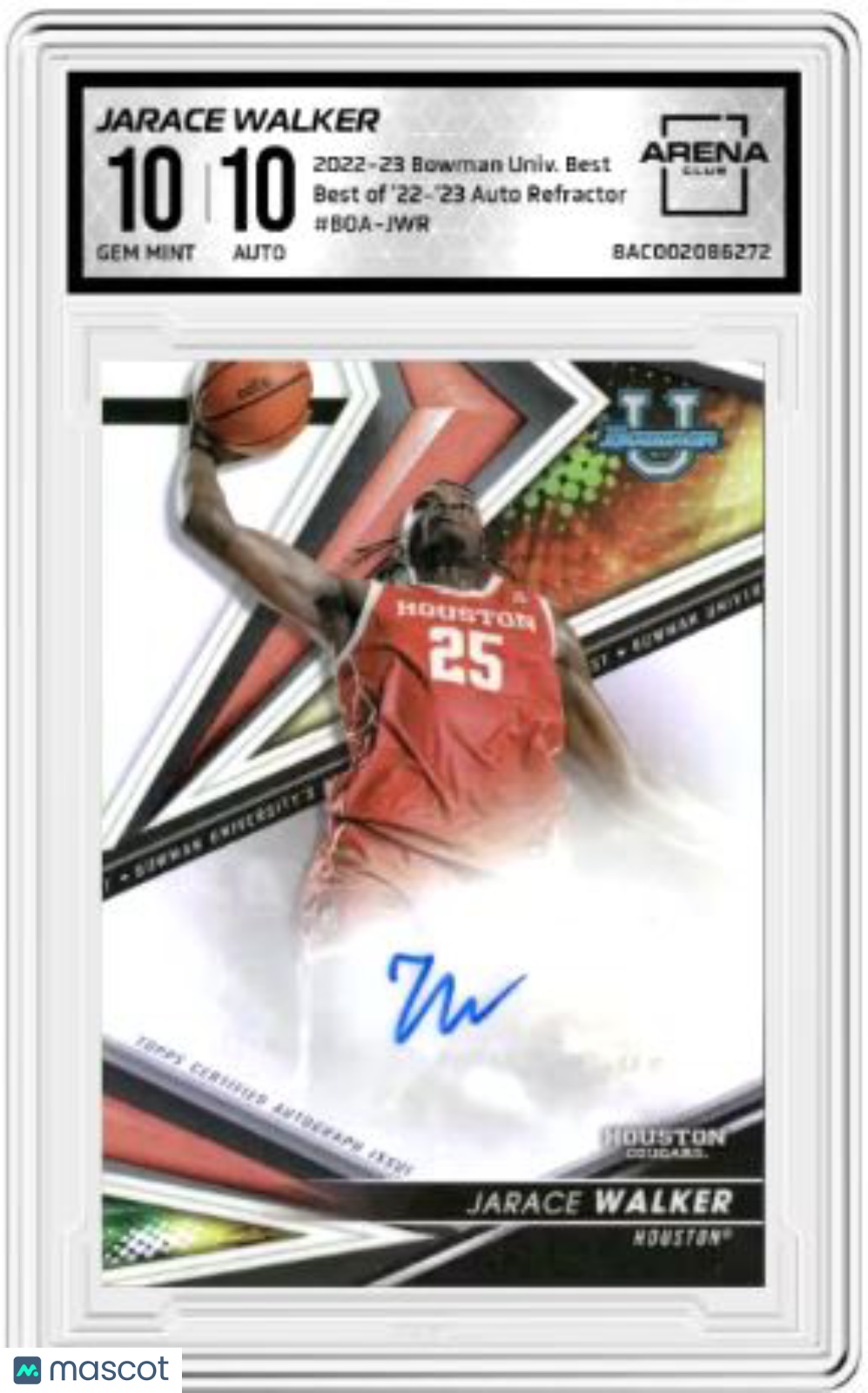 2022-23 Bowman Univer. Best Jarace Walker #BOA-JWR Best of 22-23 Auto Refractor