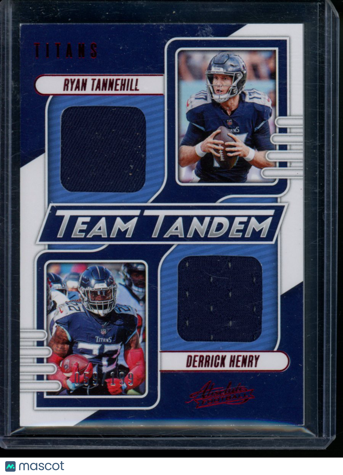 2023 Panini Absolute Football Tannehill Derrick Henry #TT-TT 59/199 Jersey Patch