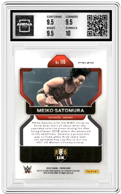 2022 Panini Prizm WWE Meiko Satomura #116 Ruby Wave Wrestling Arena Club 10