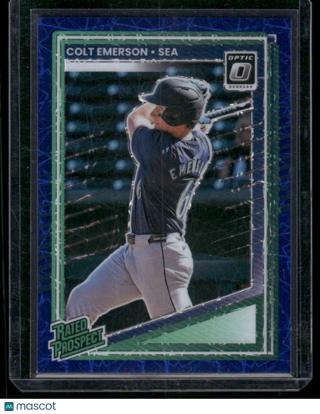 2025 Donruss Optic Prizm Colt Emerson #180 Rated Prospect Baseball
