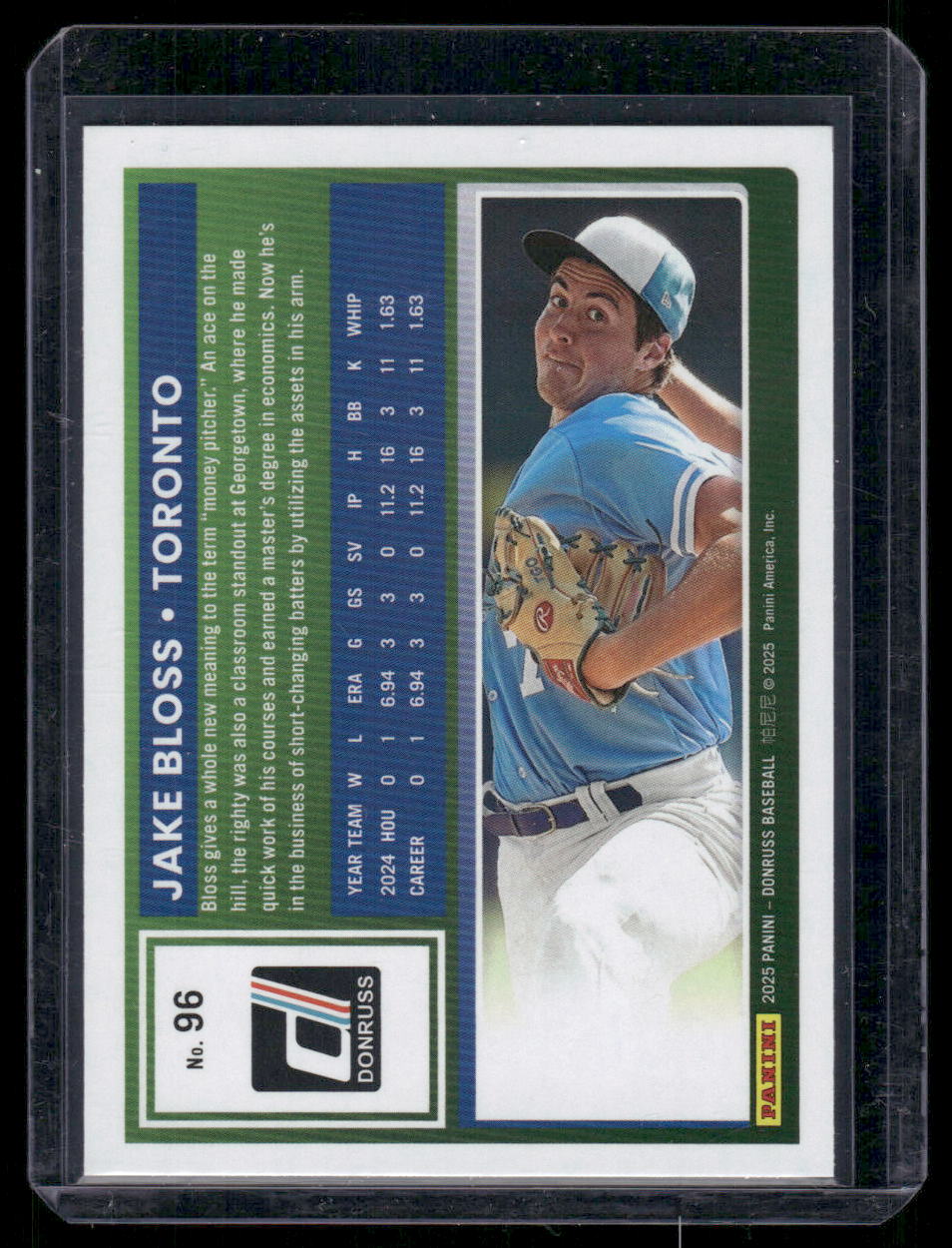 2023 Donruss Jake Bloss #96 Liberty Baseball
