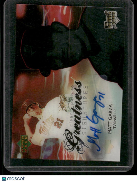 2006 Upper Deck Greatness Signatures Matt Garza #G-MG Autograph Baseball