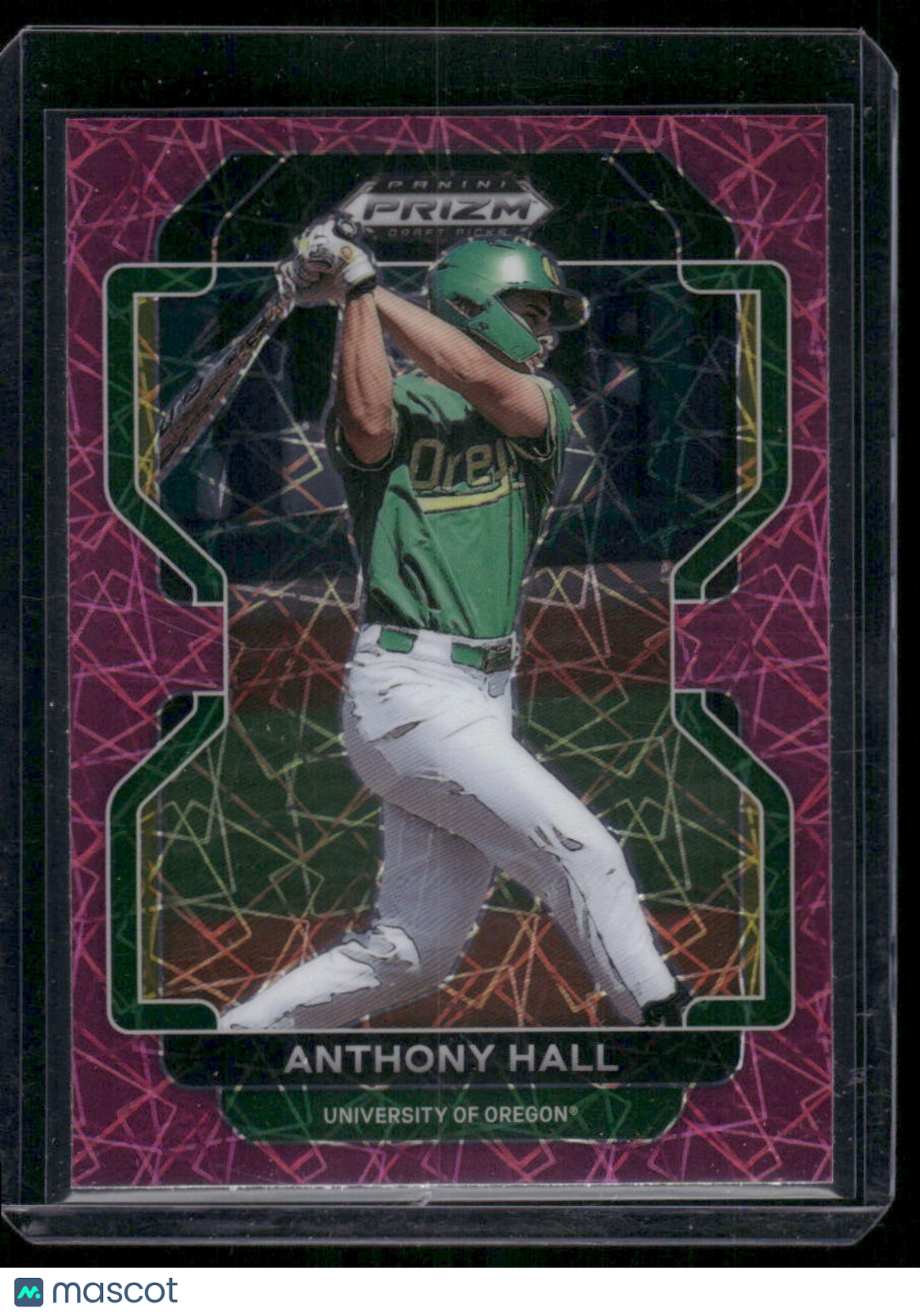 2022 Panini Prizm Draft Picks Anthony Hall #PDP130 Pink Velocity Baseball