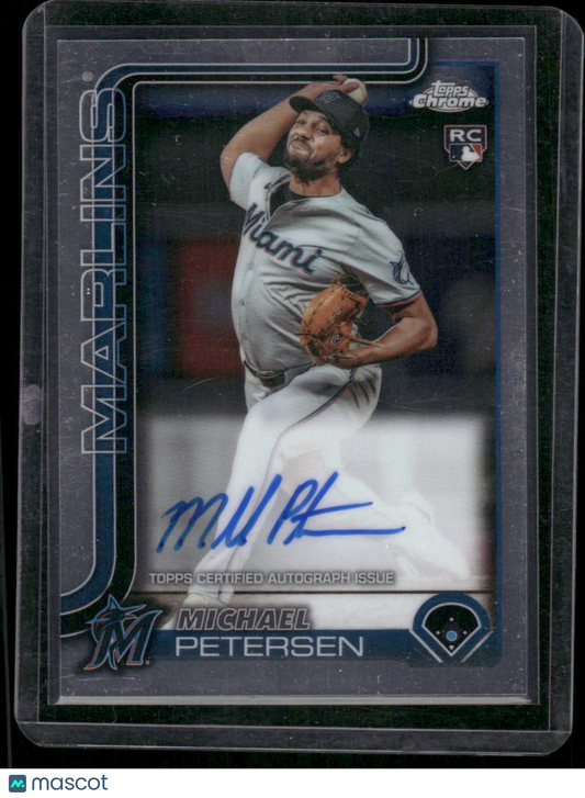 2025 Topps Chrome Michael Petersen #RA-MP Autograph RC Baseball