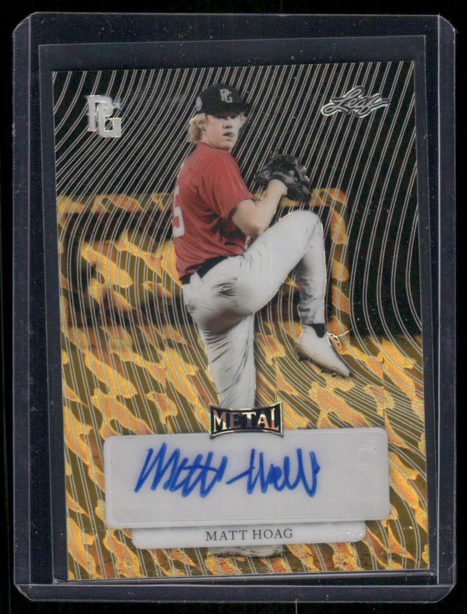 2023 Leaf Metal Perfect Game National Showcase Matt Hoag #MA-MH1 1/1 Autograph