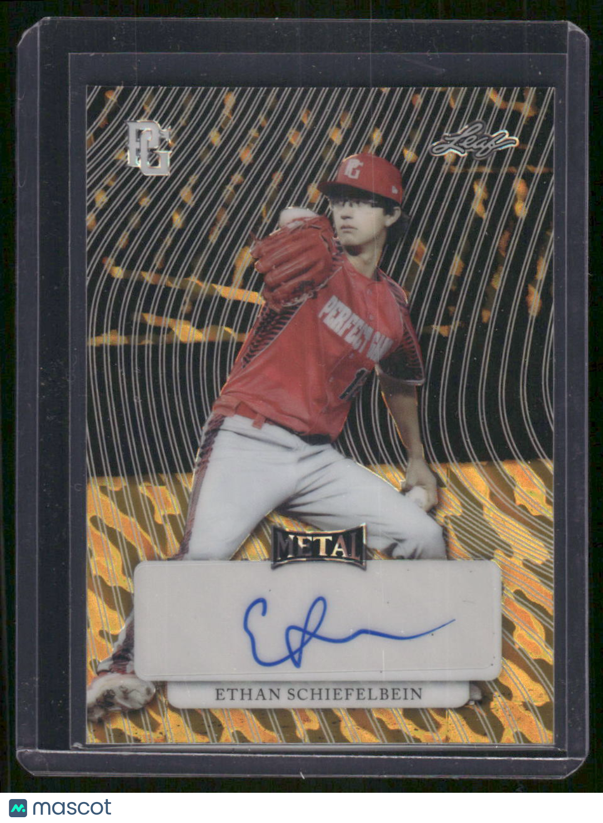 2023 Leaf Metal Perfect Game American Classic Ethan Schiefelbein MA-ES1 1/1 Auto