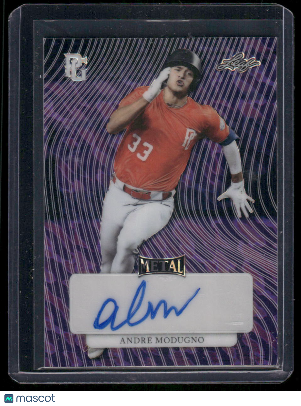 2023 Leaf Metal Perfect Game National Showcase Andre Modugno #MA-AM1 1/1 Auto