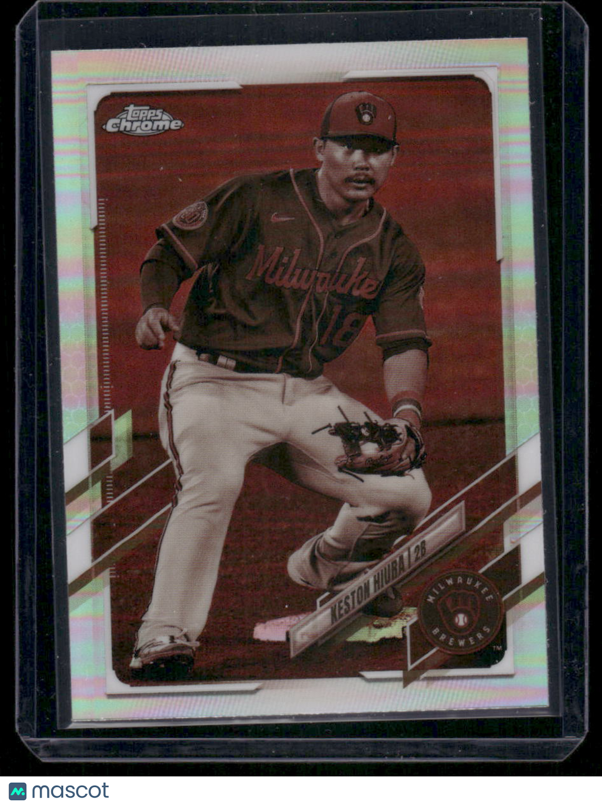 2021 Topps Chrome Keston Hiura #211 Sepia Refractor Baseball