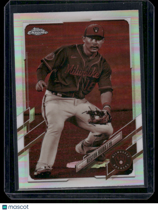 2021 Topps Chrome Keston Hiura #211 Sepia Refractor Baseball