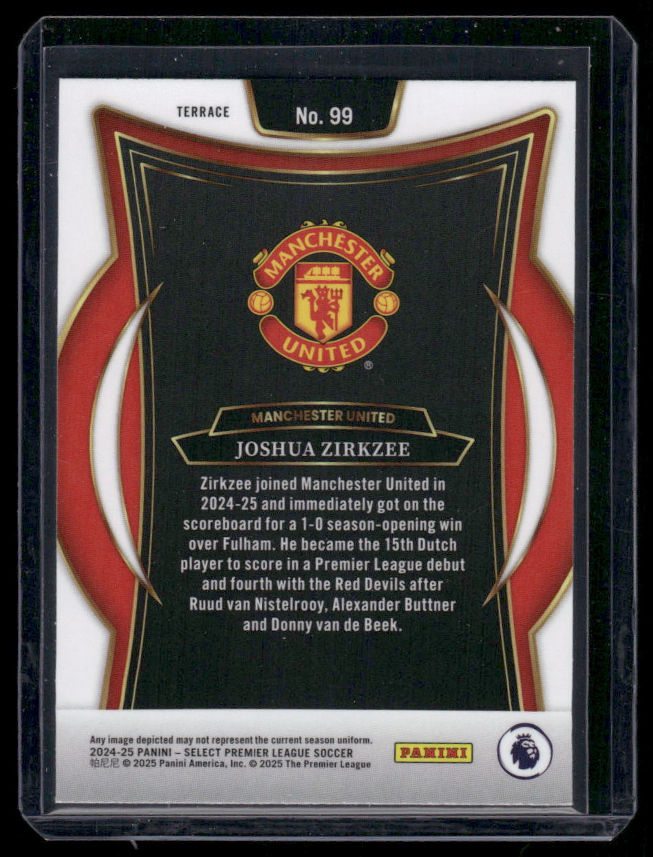 2024-25 Panini Select Premier League Soccer Joshua Zirkzee #99 Soccer