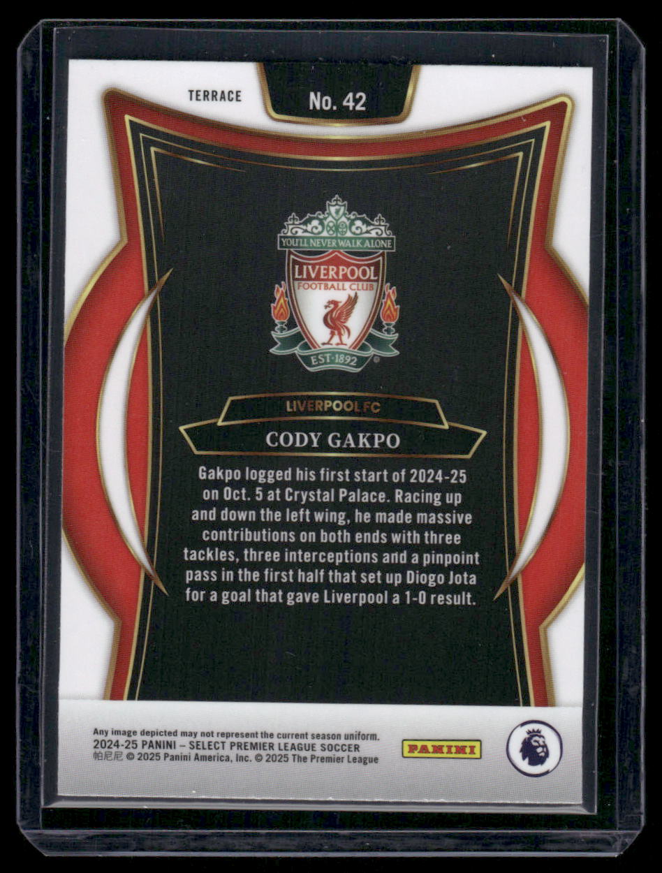 2024-25 Panini Select Premier League Cody Gakpo #42 Soccer