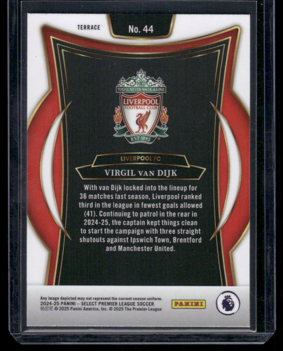2024-25 Panini Select Premier League Soccer Virgil van Dijk #44 Soccer