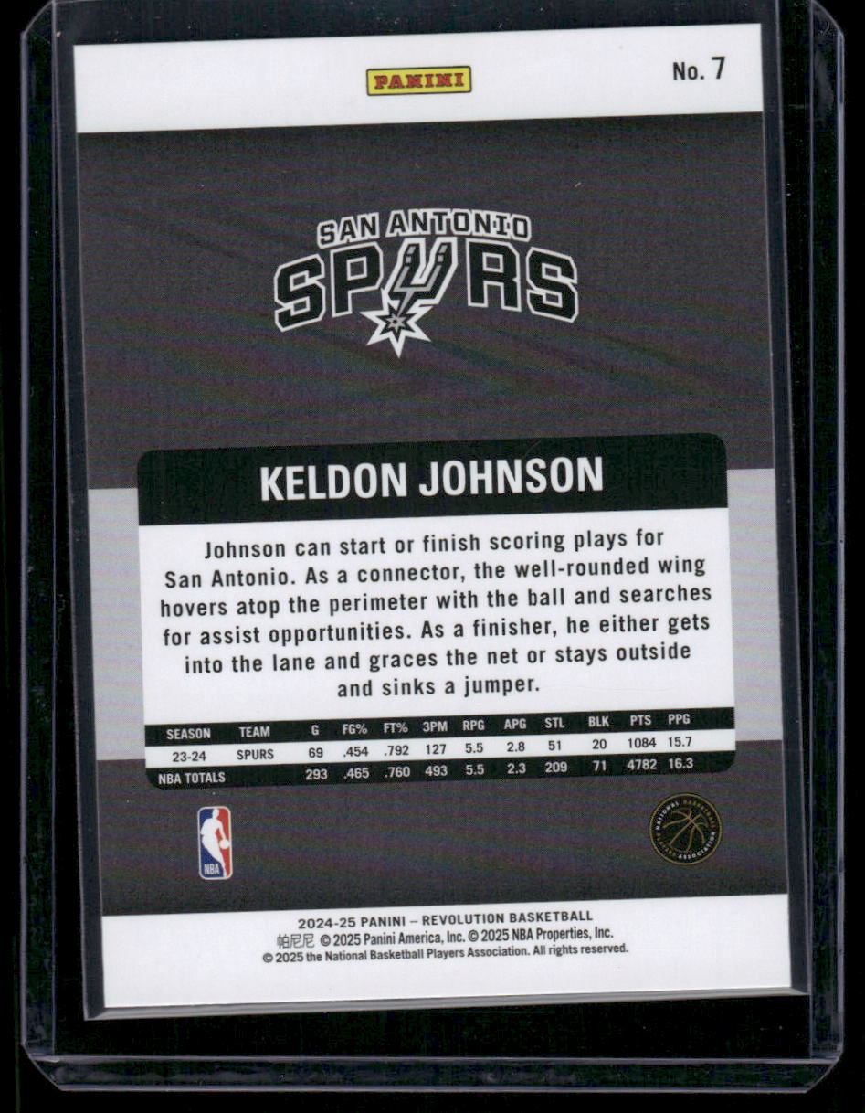 2024-25 Panini Revolution 2022-23 Panini Revolution Keldon Johnson #7 Basketball