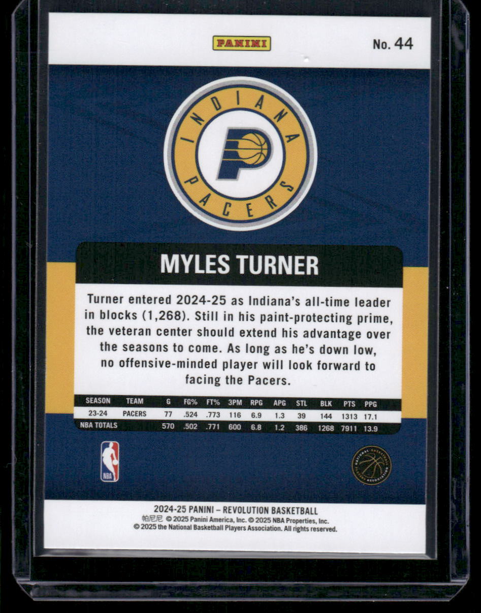2024-25 Panini Revolution Myles Turner #44 Basketball
