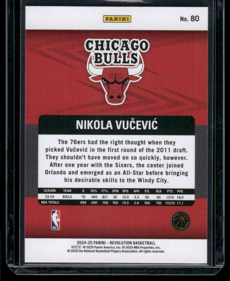 2024-25 Panini Revolution Nikola Vučević #80 Basketball