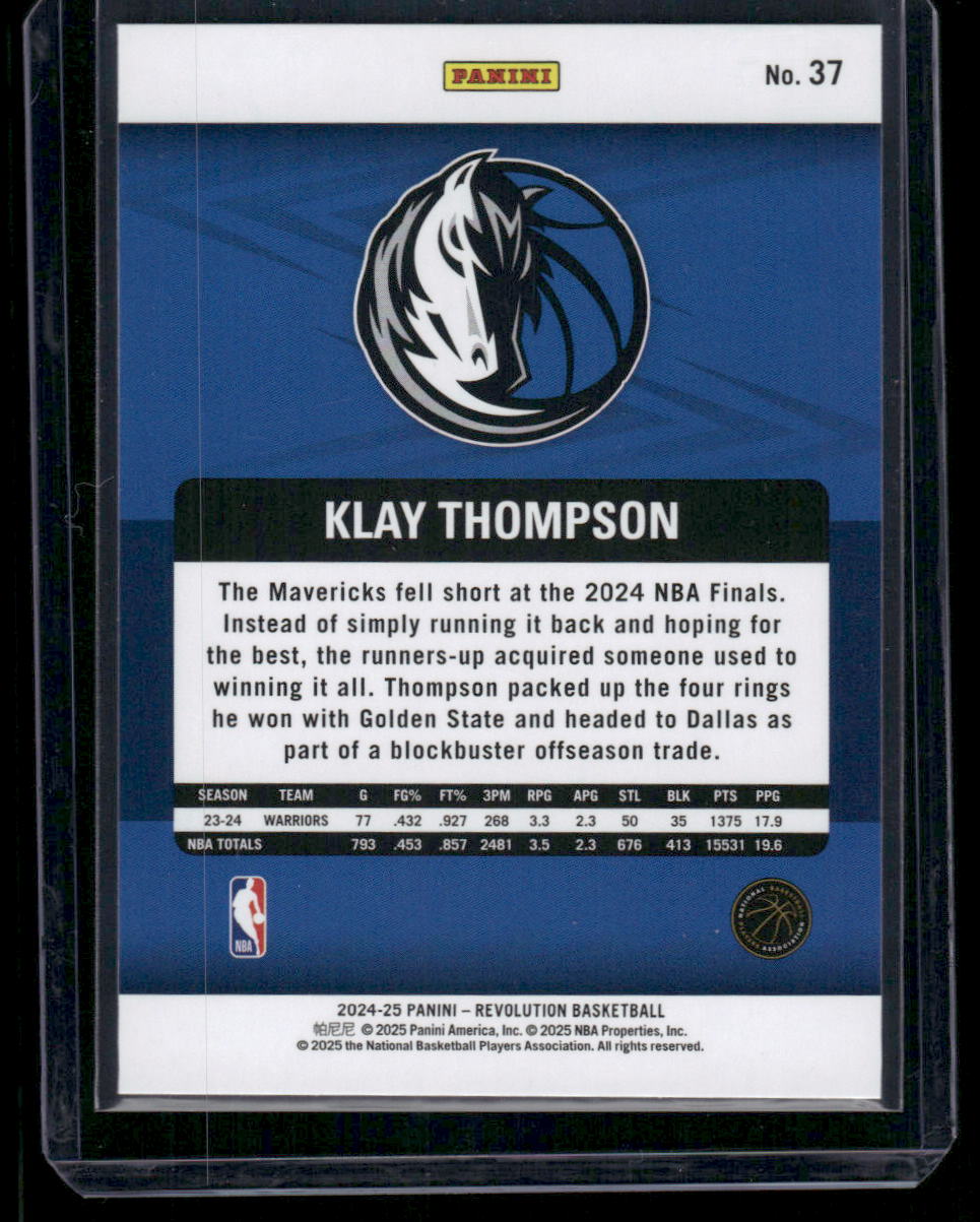 2024-25 Panini Revolution Basketball Klay Thompson #37 Basketball