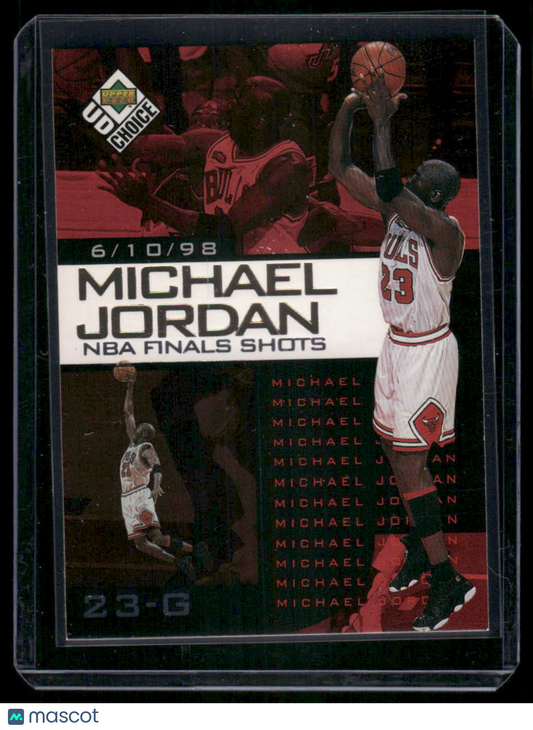 1998 Upper Deck UD Choice NBA Finals Shots Michael Jordan #23-G Basketball