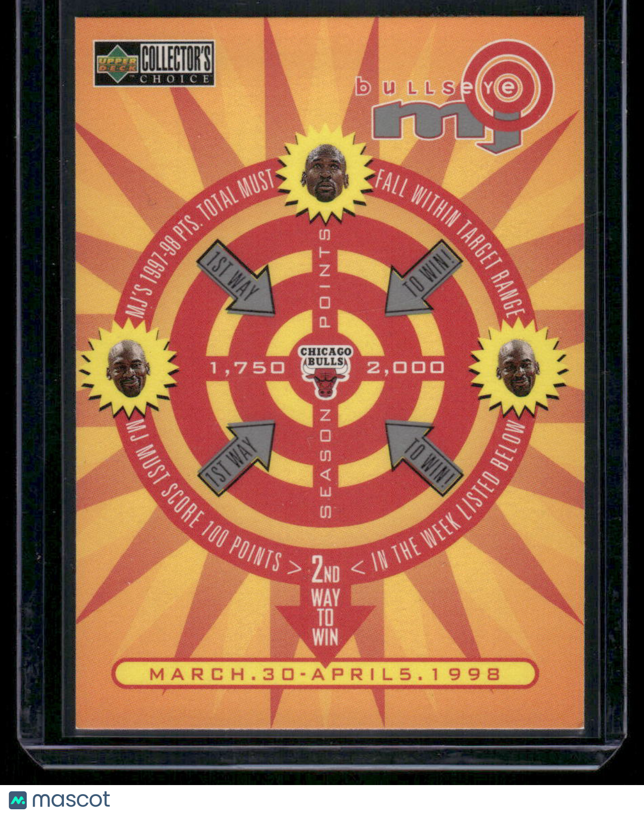 1997-98 Upper Deck Collector's Choice Bullseye Michael Jordan #B21 Basketball