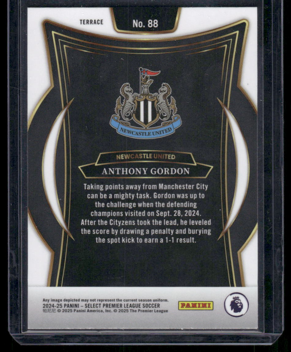 2024-25 Panini Select Premier League Soccer Anthony Gordon #88 Soccer