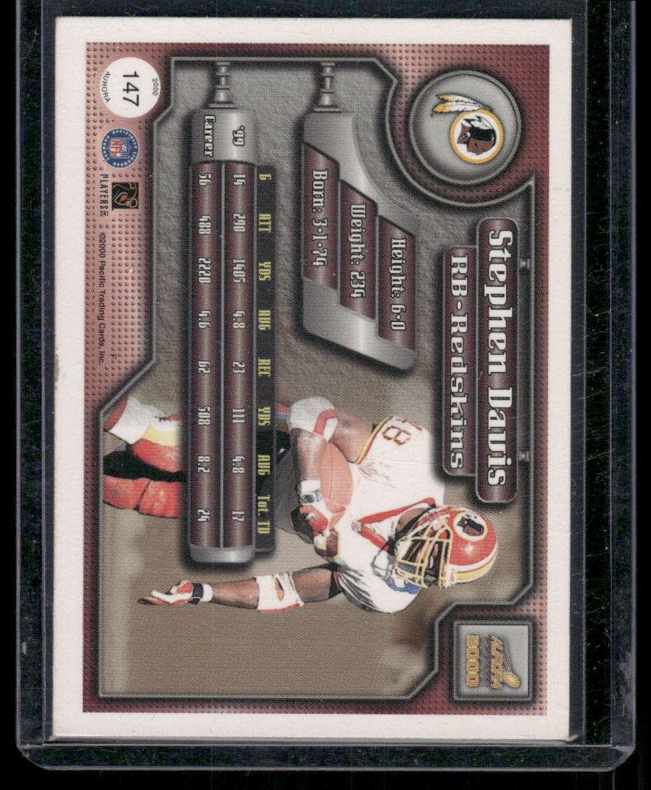 2000 Leaf Rookies & Stars Stephen Davis #147 Football