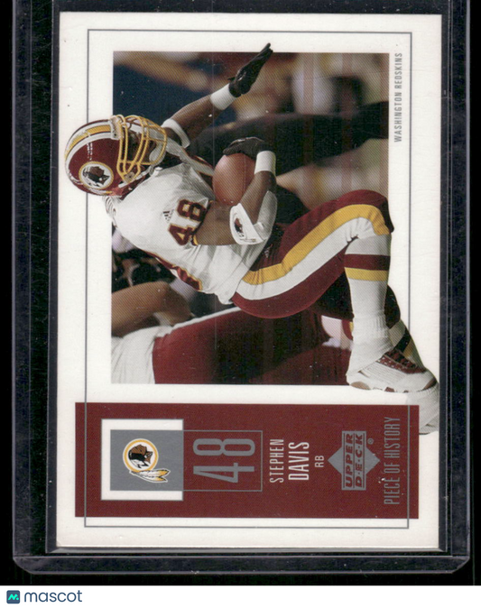 2002 Upper Deck Piece of History Stephen Davis #99 Football