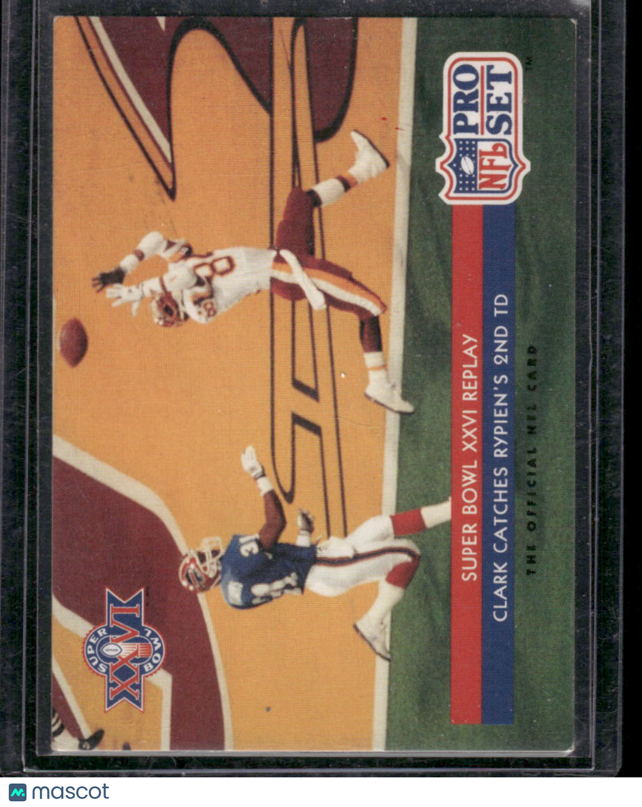 1992 Pro Set Super Bowl XXVI Replay Gary Clark #70 Football