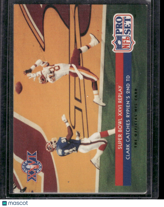 1992 Pro Set Super Bowl XXVI Replay Gary Clark #70 Football