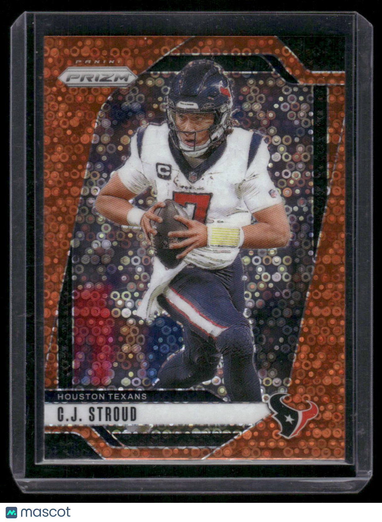 2024 Panini Prizm Football C.J. Stroud #111 Disco Orange Football
